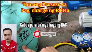 PAANO MAGKARGA NG R134A FREON SA REFRIGERATOR [upl. by Kobylak93]