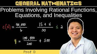 Problems Involving Rational Functions Equations and Inequalities  General Mathematics [upl. by Aikram]