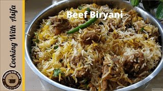 Perfect Degi Beef Biryani Recipe By Cooking with Asifa [upl. by Eeruhs697]