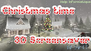 HD  Christmas Time 3D Screensaver [upl. by Mattland]