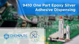 Chempure  9410 One Part Epoxy Silver Adhesive Dispensing [upl. by Archangel836]