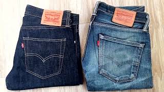 Фейдинг на селвидж джинсах Levis 511 и сравнение старых и новых Levis [upl. by Eyahc]