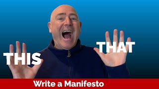 There are only two ways to write a WorldChanging Manifesto [upl. by Riplex200]