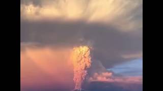 Volcano Calbuco Erupts in Chile [upl. by Rosenquist]