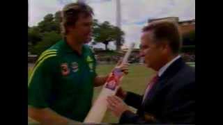 Glenn McGrath 61 and his signature bat [upl. by Artnoed111]