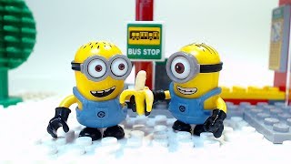 Bus Stop Minions Children Cartoon [upl. by Lydia]