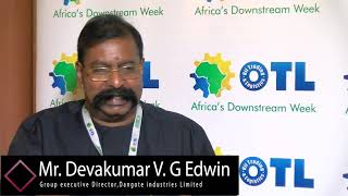 Edwin Devakumar Group Executive Director Dangote Industries Limited [upl. by Ydnat484]