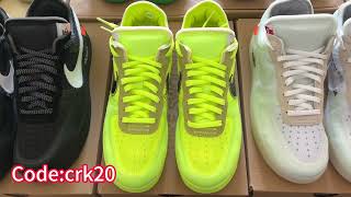 Nike OffWhite x Air Force 1 Low ‘Volt’ from Correctkickz airforce nike sneakers offwhite [upl. by Roscoe]