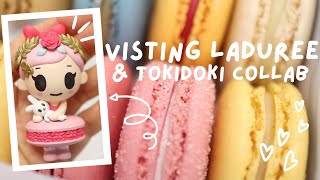 Visiting Laduree amp Unboxing Laduree x Tokidoki Blind Box Collaboration Tea amp Desserts [upl. by Esertak]