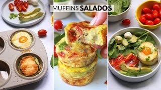 DEJA DE DESAYUNAR PAN Y PRUEBA ESTOS MUFFINS SALADOS  SIN HARINAS  KETO [upl. by Rez730]