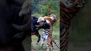 Tiger Battle With Buffalo shorts [upl. by Theis118]