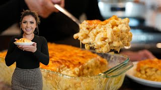 How to make the EASIEST Creamiest and Cheesiest OvenBaked MAC amp CHEESE [upl. by Kato]