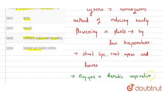 The process of vernalisation is [upl. by Elagiba]