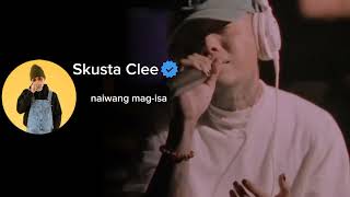 Skusta Clee Update new Hugot  lyrics song [upl. by Noval]