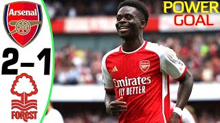 Arsenal vs Nottingham Forest 21  All Goals and Highlights 12082023 💥 SAKA [upl. by Aicnatsnoc]