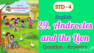 Androcles and the Lion  Std  4  English  lesson 29  Questions Answers [upl. by Paradies]