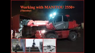 Manitou 2540 kurottaja Työ päivä Torstai [upl. by Waylen]