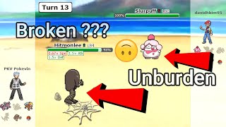 The Power of Unburden Pokemon Showdown Random Battles High Ladder [upl. by Esile]