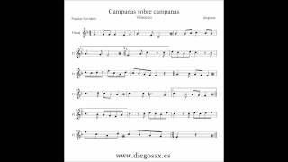 Campana sobre Campana Partitura Sax violín flauta trompeta clarinete trombón [upl. by Winchell702]