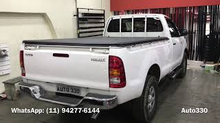 Hilux 2015  Estribos Laterais Oblongo  Estribo Hilux Cabine Simples  Auto330 Acessórios [upl. by Elaweda]