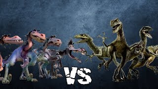 Raptor Fight Rustlers vs Raptor Squad  SPORE [upl. by Lama]