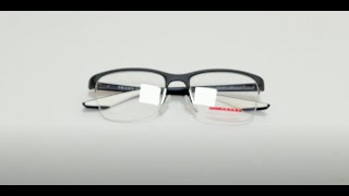 Prada Linea Rossa Eyeglasses ModelVPS02L ColorTFZ1O1 Grey Rubber [upl. by Donough608]