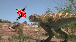 Tyrannosaurus Rex Vs Troodon Vs Euoplocephalus  Dino Dan Trek Adventures 2013 [upl. by Guillemette]