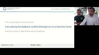 Calculating the KullbackLeiblerDivergence on a Genome Scale  PCHPC 2022 [upl. by Redliw]