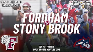 Fordham Football vs Stony Brook Homecoming  WFUV Sports [upl. by Nnyleitak]