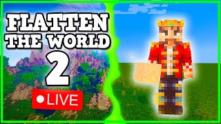 Minecraft Flattening The World Speedrun Multiplayer [upl. by Ahtebbat]