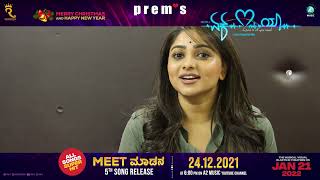 MEET MADANA  Video Bytes  Ek Love Ya  Prems  Raanna  Rakshitha Prem  Arjun Janya [upl. by Ellissa]