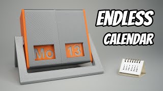 3D Printed Endless Calendar  Rotating Perpetual Calendar [upl. by Elyagiba]