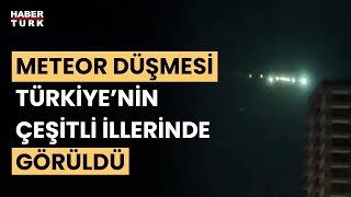 Düşen meteor heyecan yarattı Göktaşı nereye düştü [upl. by Llezo]