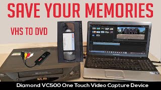 How to convert VHS into Digital with Diamond VC5OO Video Capture Software [upl. by Htebasyle]