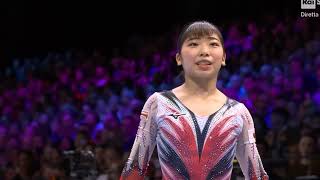 Urara Ashikawa JPN Beam DScore 2023 Antwerp World Championship EF 202224 Code 14066 [upl. by Lennahc]