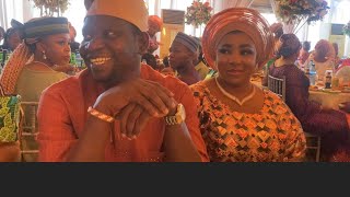 MIDE MARTINS AND AFEEZ OWO SEVING US IYA IYAWO AND BABA IYAWO VIBES AT KAFAYAT BOROKINNI WEDDING [upl. by Yramanna]