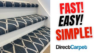 Carpet your Stair Treads with this fast amp easy to follow Video guide [upl. by Engedus]