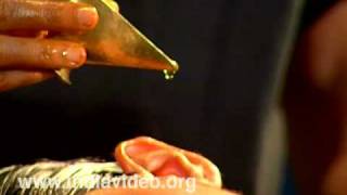 Ayurveda treatment for Ear  Karnapoorana [upl. by Irrol]