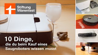 Test SaugWischroboter 2024 Die 10 TopTipps zum SaugroboterKauf Stiftung Warentest [upl. by Nbi]