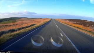 Great Roads of the UK the A53 Road from Leek to Buxton in a Brabus Smart [upl. by Heidy]