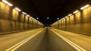 Louis Hippolyte Lafontaine BridgeTunnel southbound Night [upl. by Atinaw]