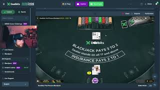 FROM 100 TO 10000 IN 3MIN BLACKJACK [upl. by Arhez]