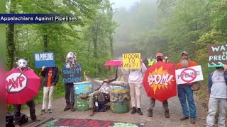 Protesting the Mountain Valley Pipeline [upl. by Aibun]