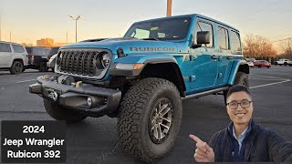 2024 Jeep Wrangler Rubicon 392 in RARE Bikini pearl coat 🔥 [upl. by Drisko304]