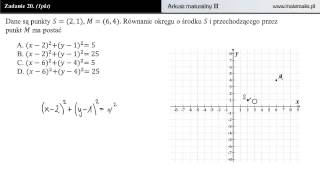Zadanie 20  Arkusz maturalny III [upl. by Odnesor]