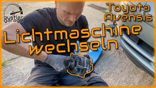 Lichtmaschine wechseln beim Toyota Avensis 22 Diesel  DIY [upl. by Stutsman]