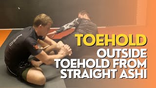 TOEHOLD  Outside toehold from straight ashi [upl. by Anairb501]