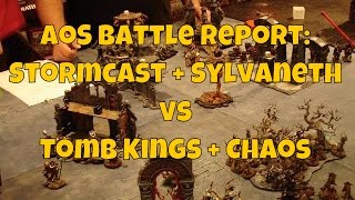 AoS BR Stormcast  Sylvaneth vs Tomb Kings  Chaos [upl. by Akital]