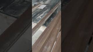 How to cut architrave in hdf door use of electric circular machine shortvideo [upl. by Aneekal483]