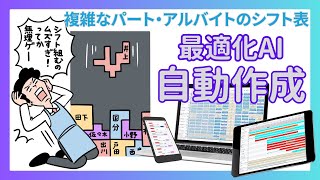 ベストなシフトが自動でカンタン！パート・アルバイトに対応するシフト管理システム「勤務シフト作成お助けマンTime」のご紹介 [upl. by Libenson685]